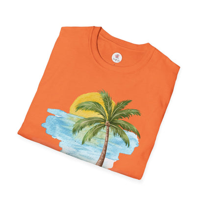 Retirement T-Shirt — "It's 5 O'Clock Everywhere" Tropical Vacation Tee