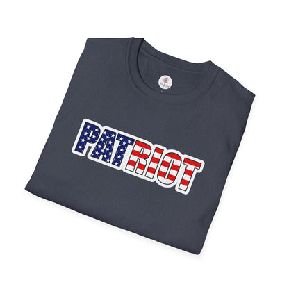 Patriot Flag Tee — "PATRIOT" American Flag Graphic T-Shirt