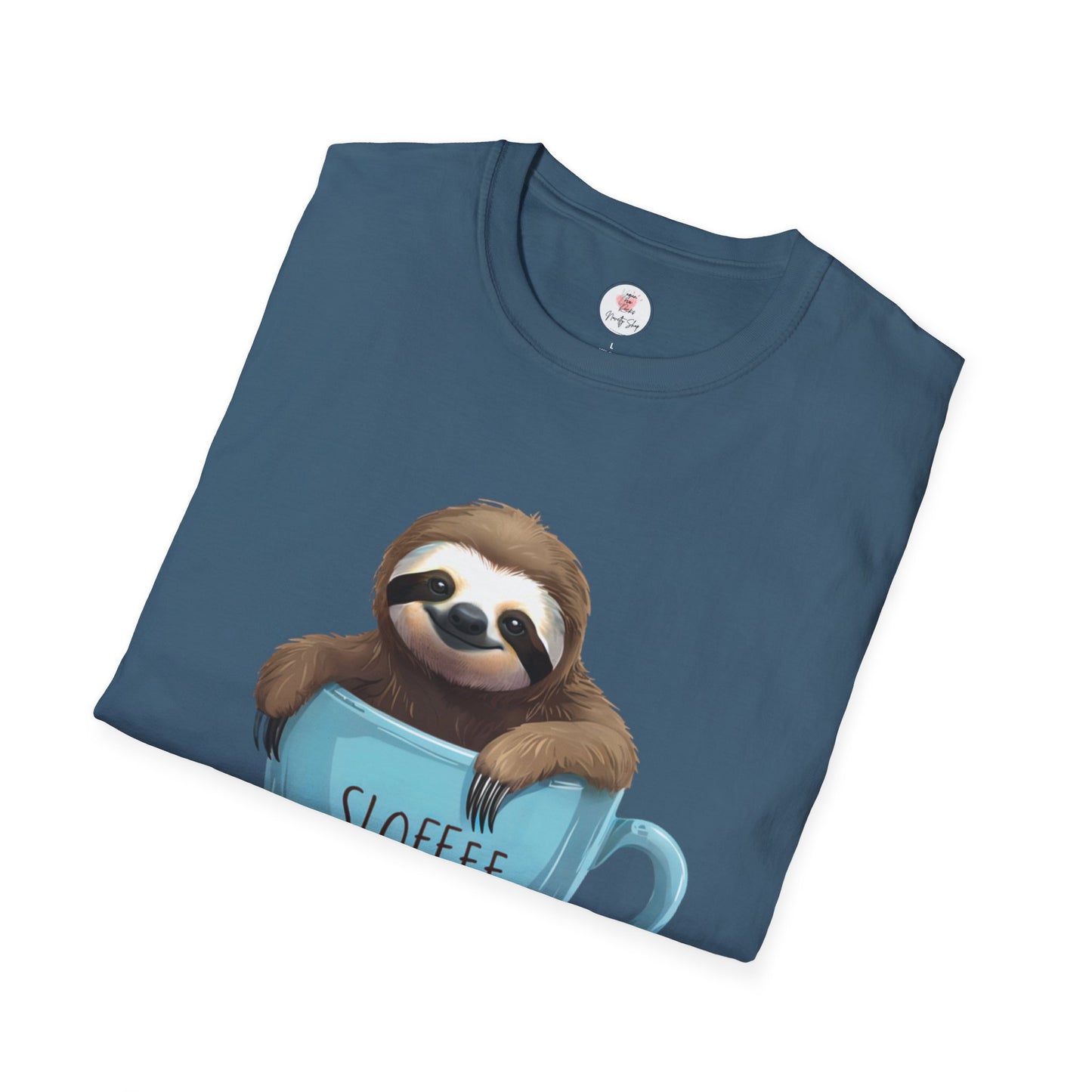 Sloffee Sloth Coffee Cup T-Shirt