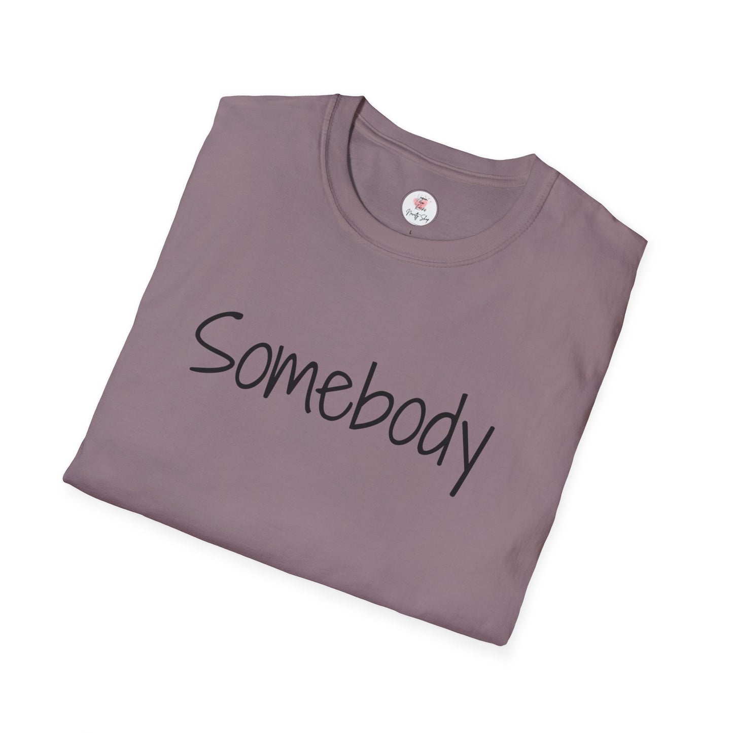 "Somebody" Graphic T‑Shirt — Minimal Script Tee