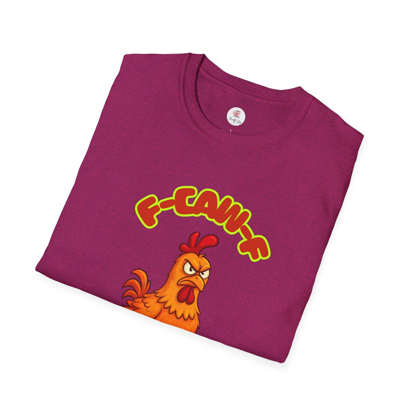 Rooster Funny Illustration T-Shirt — F-CAW-F Graphic Tee