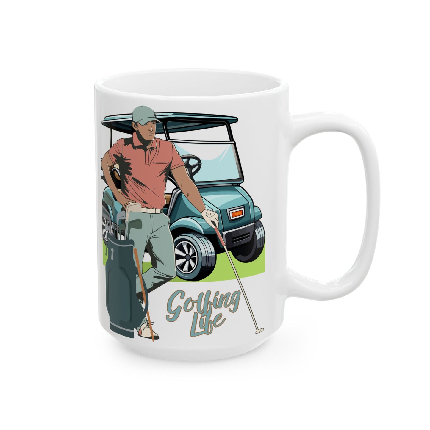 Golfing Life Coffee Mug -  15 oz