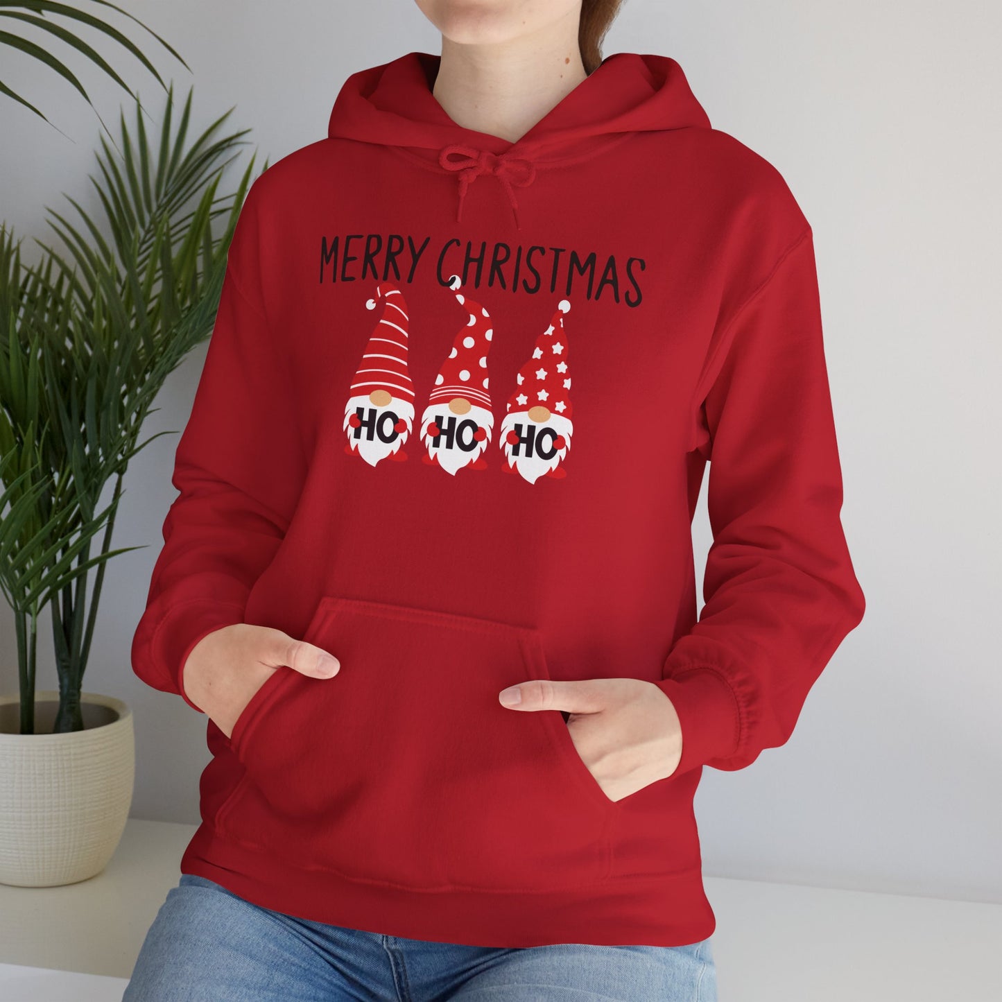 Christmas Gnome Hoodie — Merry Christmas Ho Ho Ho Holiday Sweatshirt