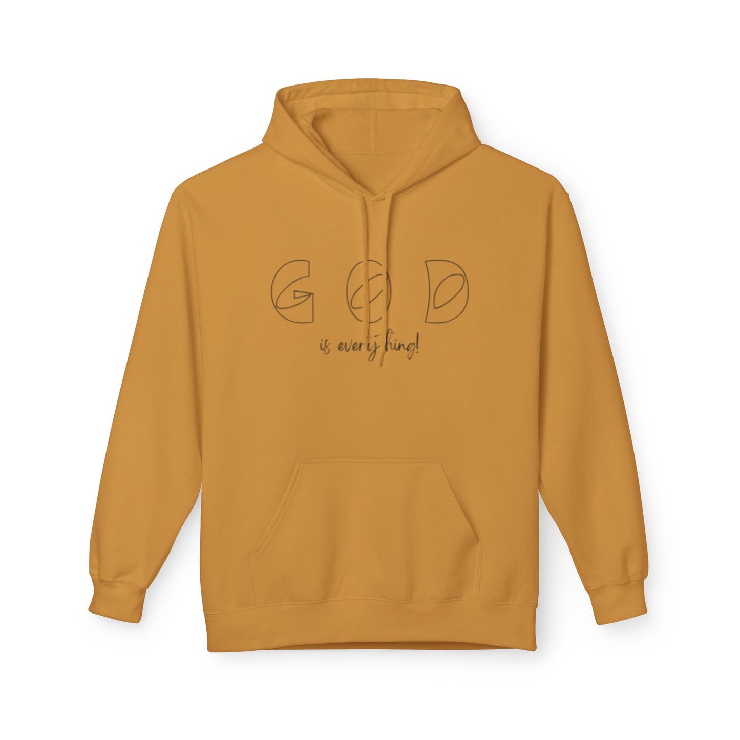God Is Everything Minimal Faith Hoodie — Inspirational Christian Pullover