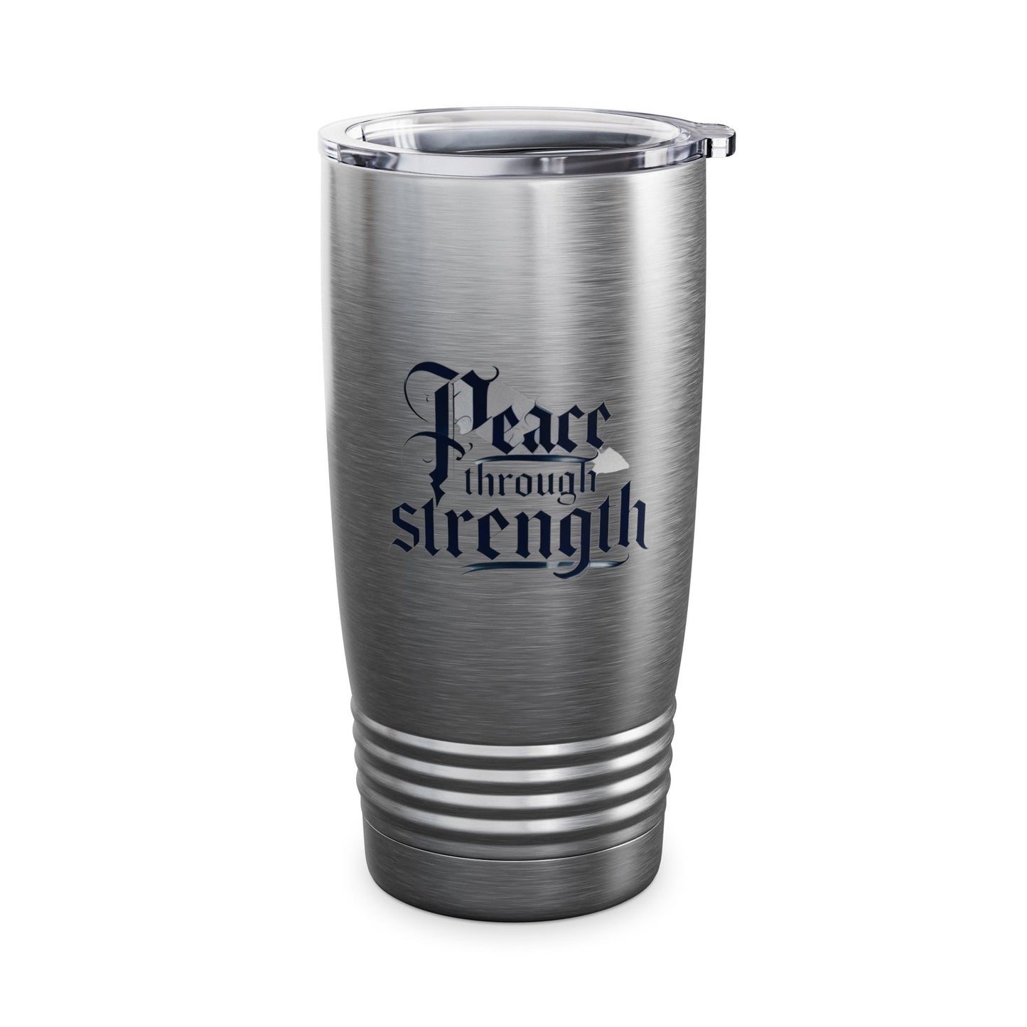 Patriotic Trump Peace Through Strength Tumbler, 20oz