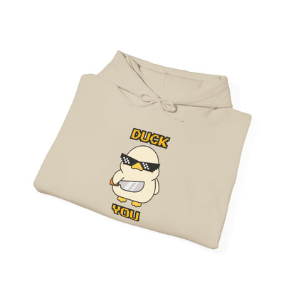 Hoodie — 'Duck You' Funny Cool Sunglasses Duck Graphic Pullover