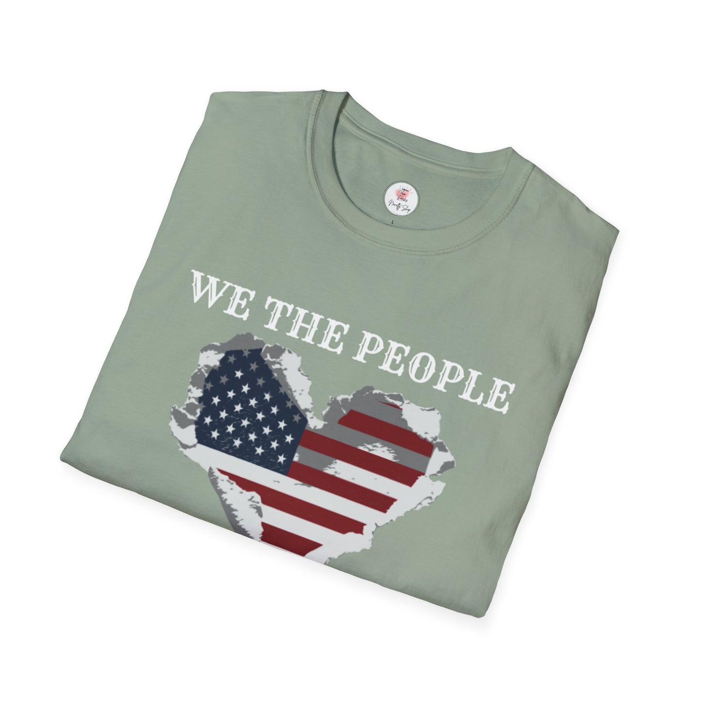 We The People T-Shirt — American Flag Heart, 250 Years of Freedom Patriotic Tee