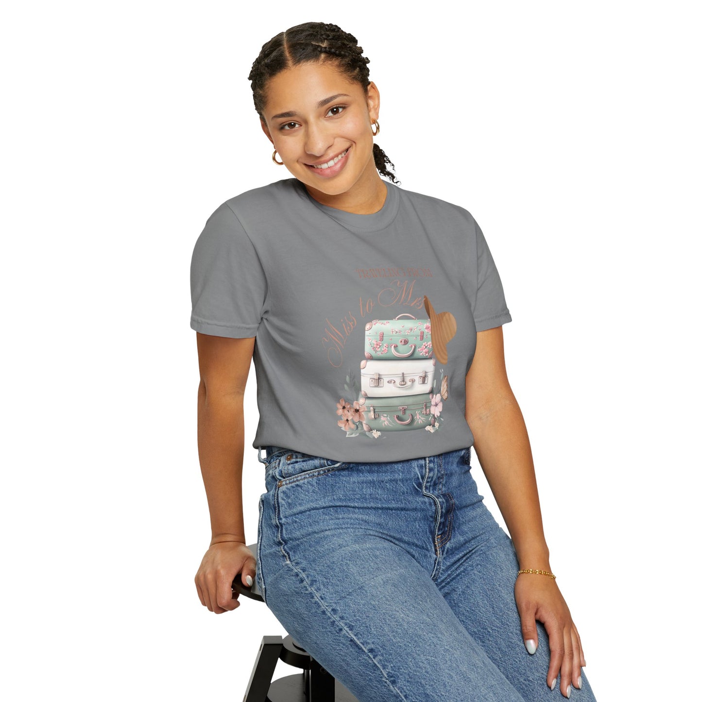 Traveling From Miss to Mrs Bridal T-shirt