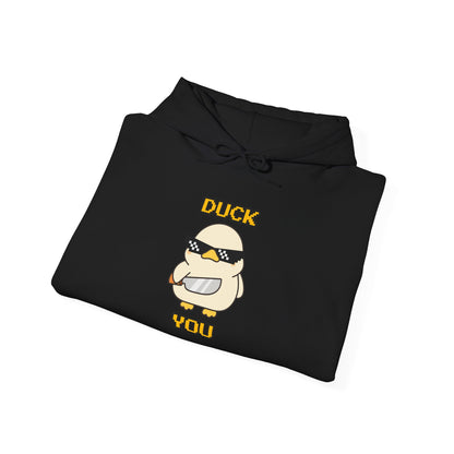 Hoodie — 'Duck You' Funny Cool Sunglasses Duck Graphic Pullover