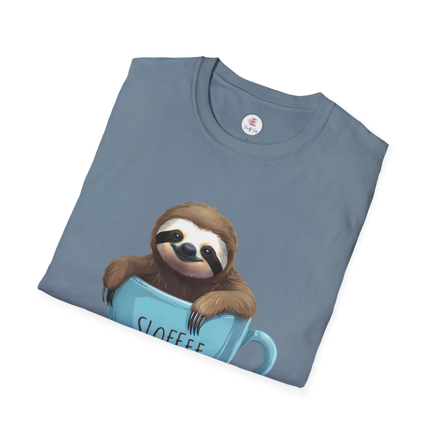 Sloffee Sloth Coffee Cup T-Shirt
