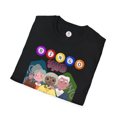 Bingo Squad T-Shirt — Cute Senior Friends Bingo Night Graphic Tee