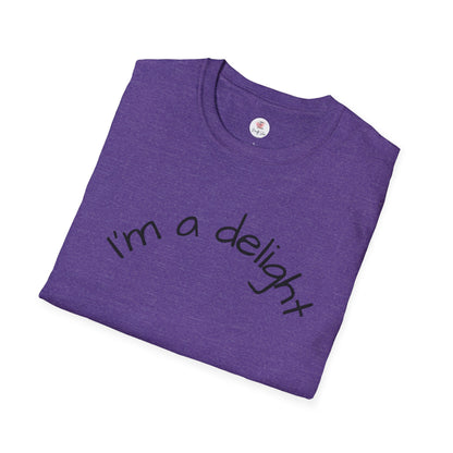 I'm a Delight T-Shirt — Cute Minimalist Positive Message Tee