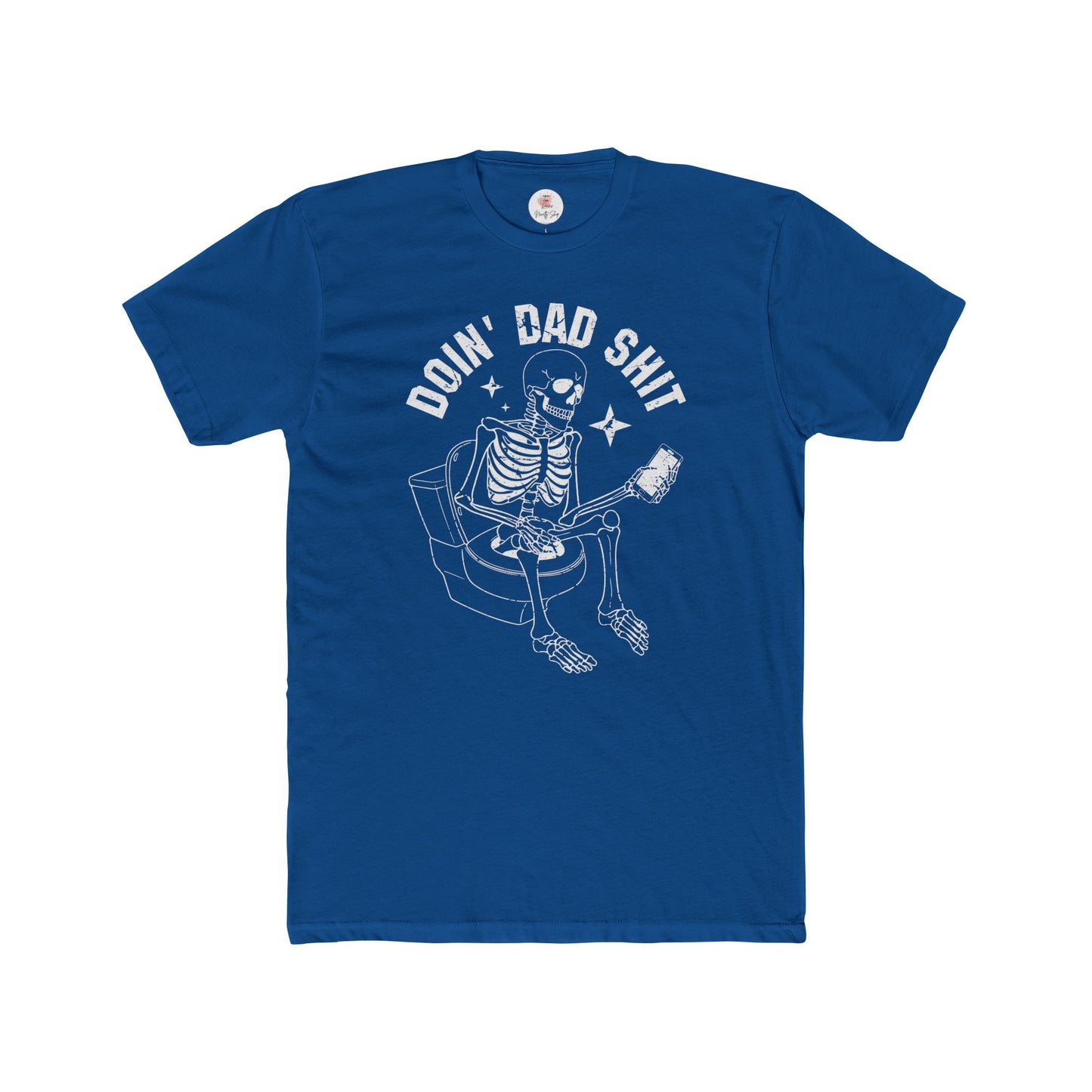 Doin' Dad Shit Skeleton Cotton Crew T-shirt