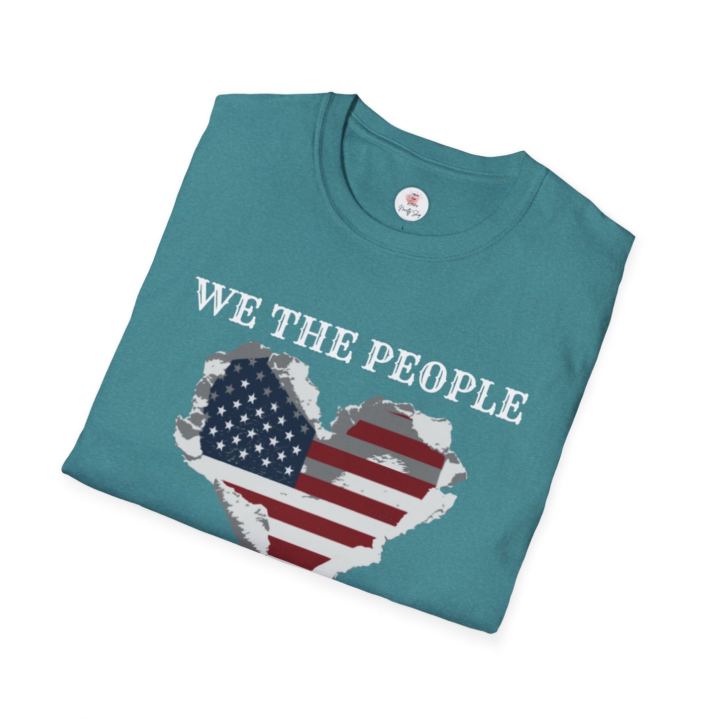 We The People T-Shirt — American Flag Heart, 250 Years of Freedom Patriotic Tee