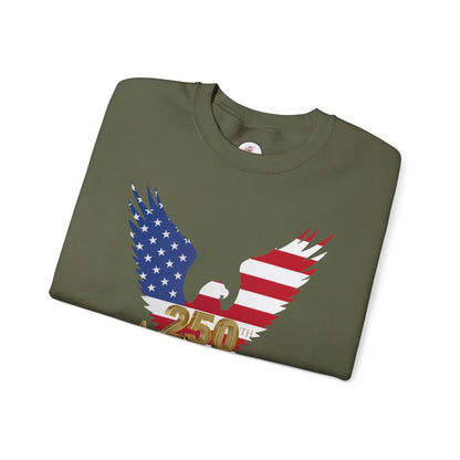 250th Anniversary American Eagle Unisex Heavy Blend™ Patriotic Crewneck Sweatshirt