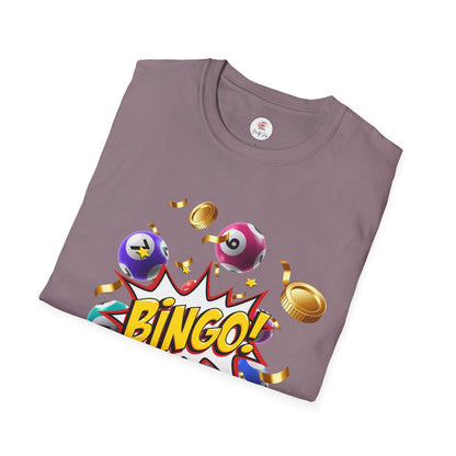 Bingo Balls Graphic T-Shirt — "BINGO!" Colorful Game Night Tee