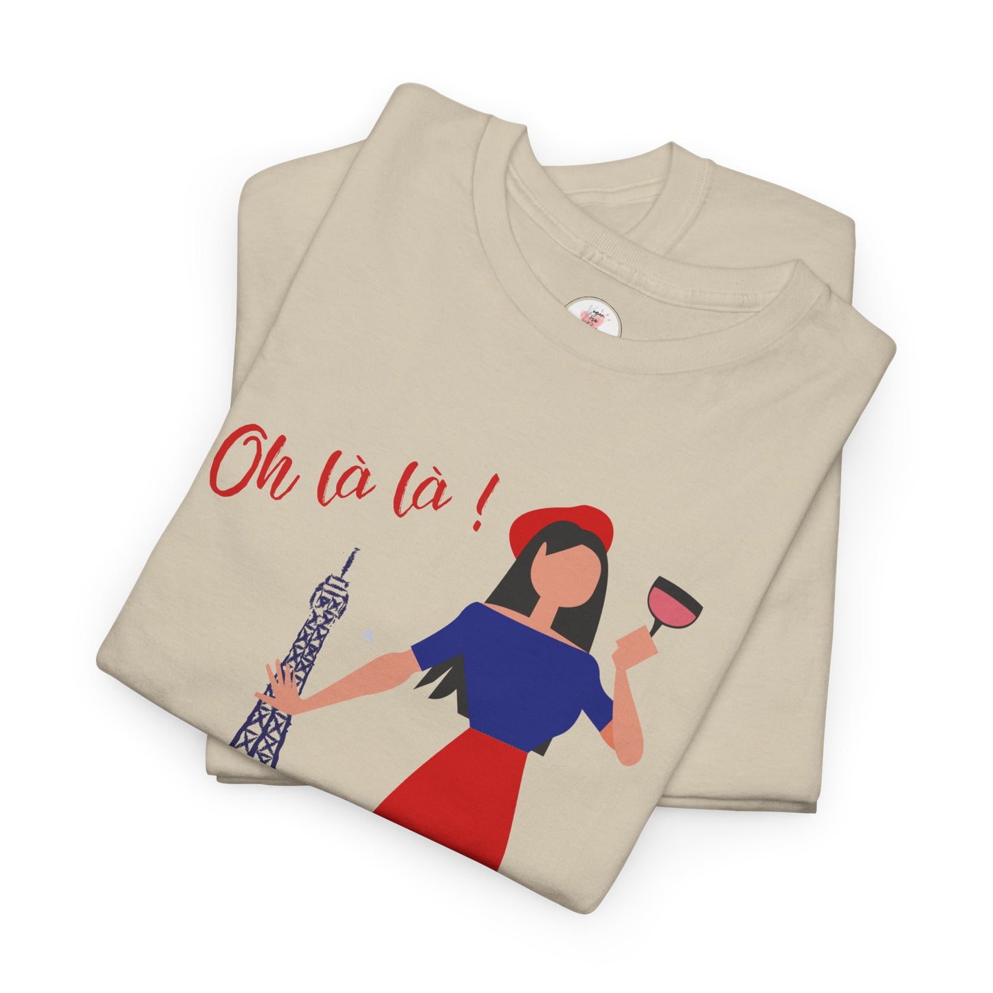 Parisian Wine & Eiffel T-Shirt — Oh La La! French Travel Tee