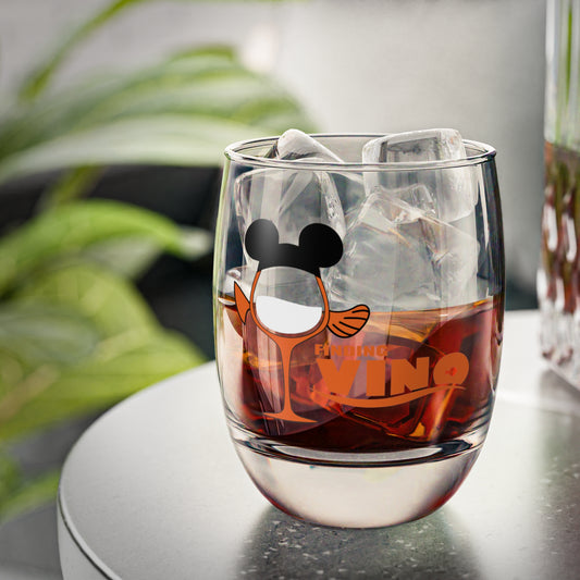 Whiskey Glass "Finding Vino" Disney-Inspired Drinkware
