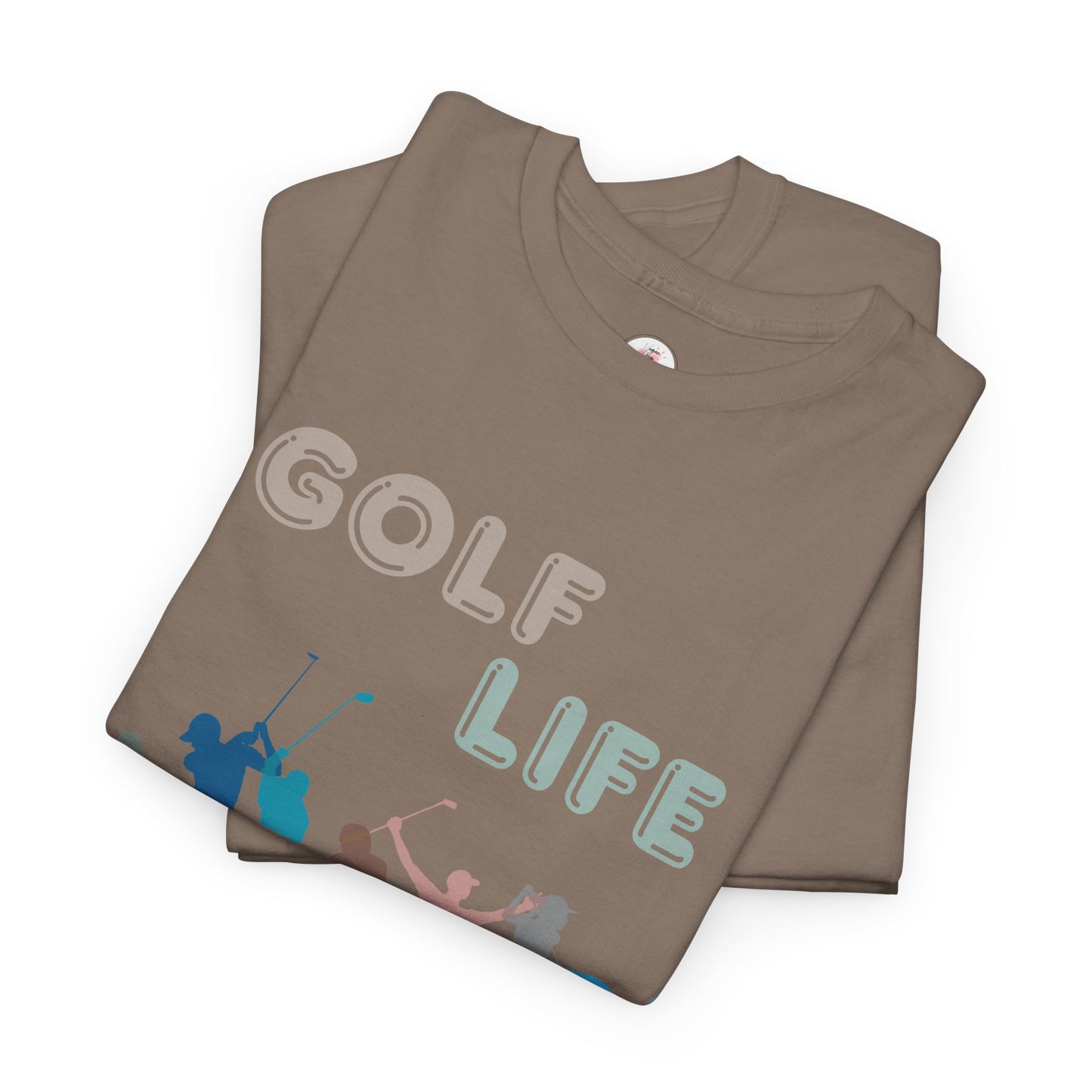 Golf Life T-Shirt — Colorful Golfer Silhouettes Tee
