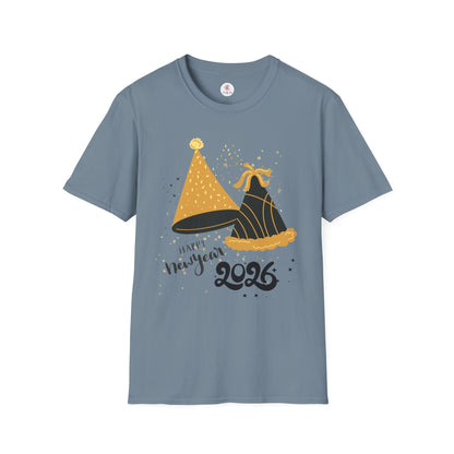 2026 New Year Party T-Shirt — "Happy New Year 2026" Celebration Tee