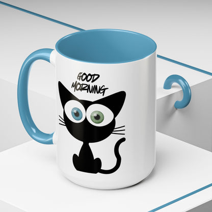 Cute Cat Good Morning Coffee Mug