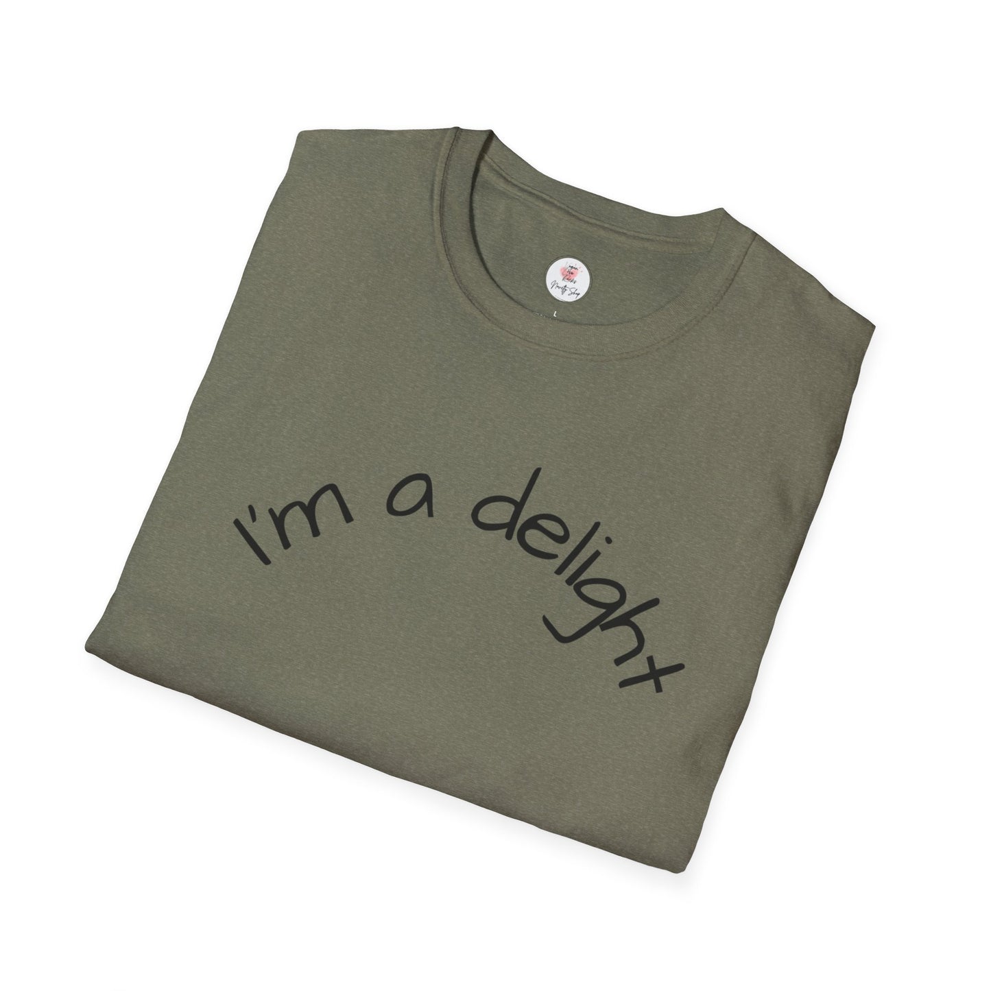 I'm a Delight T-Shirt — Cute Minimalist Positive Message Tee
