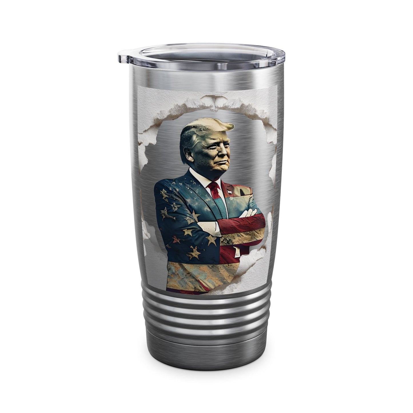 Patriotic Trump Peace Through Strength Tumbler, 20oz