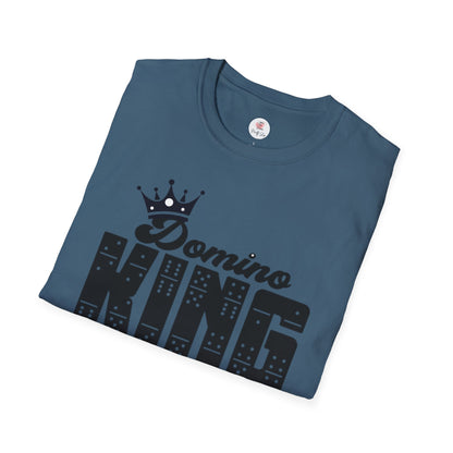 Domino King T-Shirt — Crowned Dominoes Graphic Tee for Game Night