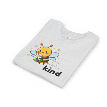 Kids Bee "Kind" T-Shirt — Cute Bumblebee Graphic Youth Tee