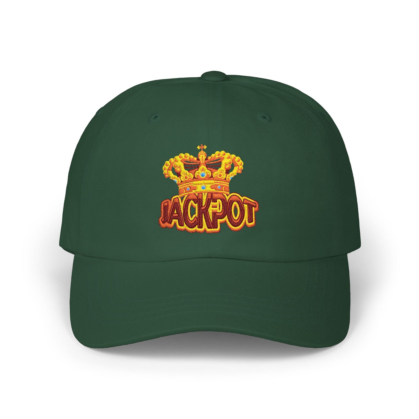 Dad Cap — 'Jackpot King' Crown Embroidery Baseball Hat