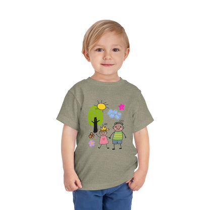 Toddler Tee — Cute Hand-Drawn 'Me & Dad' Family Shirt for Kids
