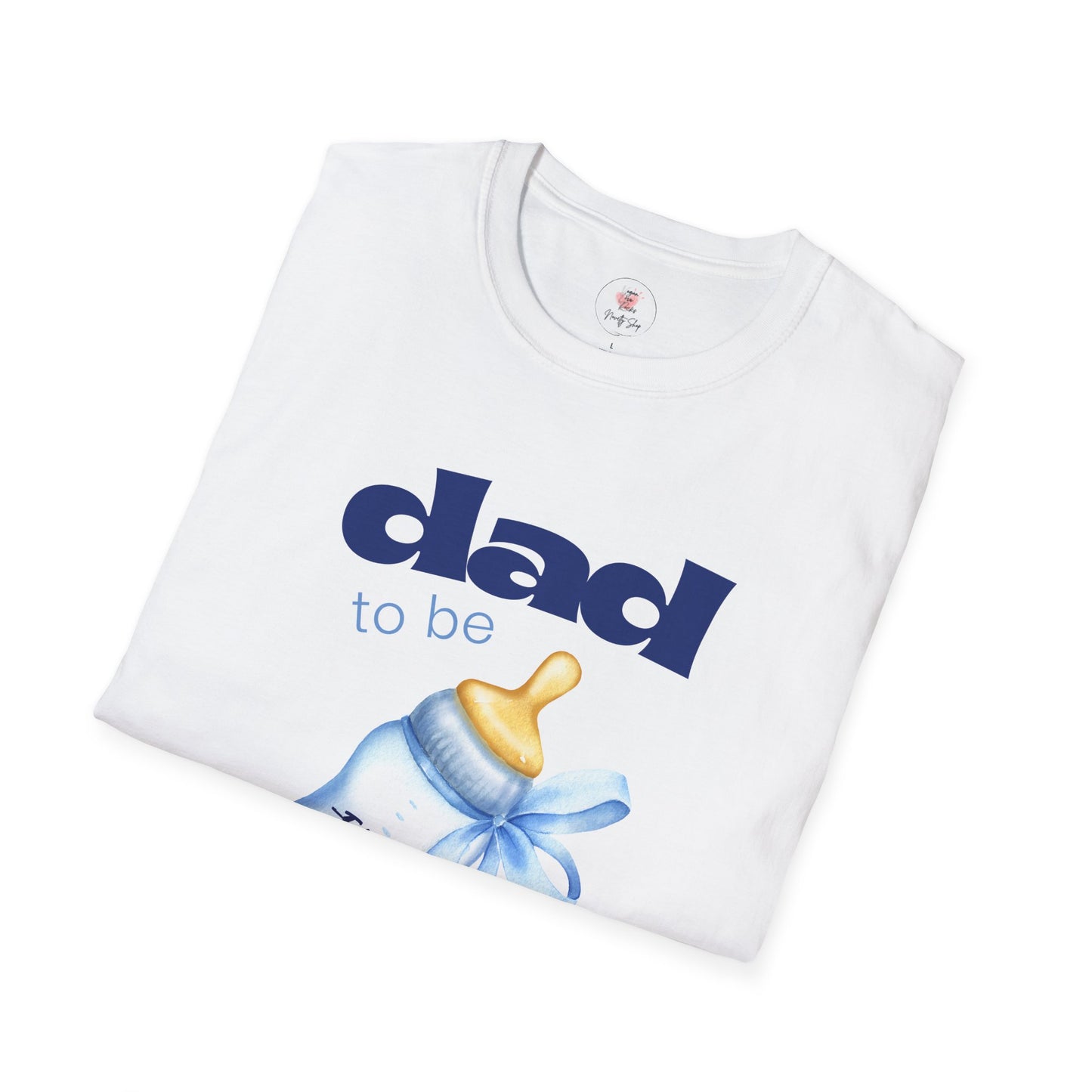 Dad-To-Be Baby Bottle Tee — New Dad Announcement Shirt