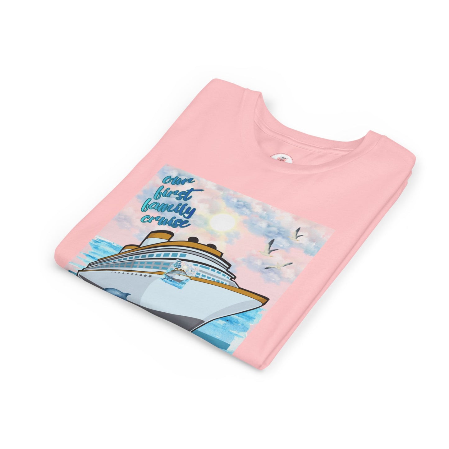 Cruise Ship Tee — "Our First Family Cruise" Youth T-Shirt