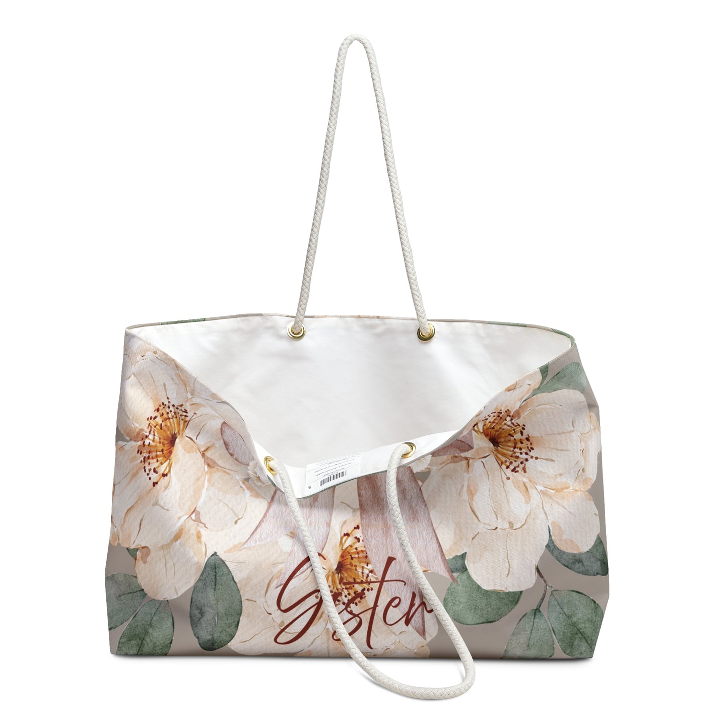 Floral Bride Weekender Bag - Perfect for Bridal Showers, Ideal Gift for your Sister