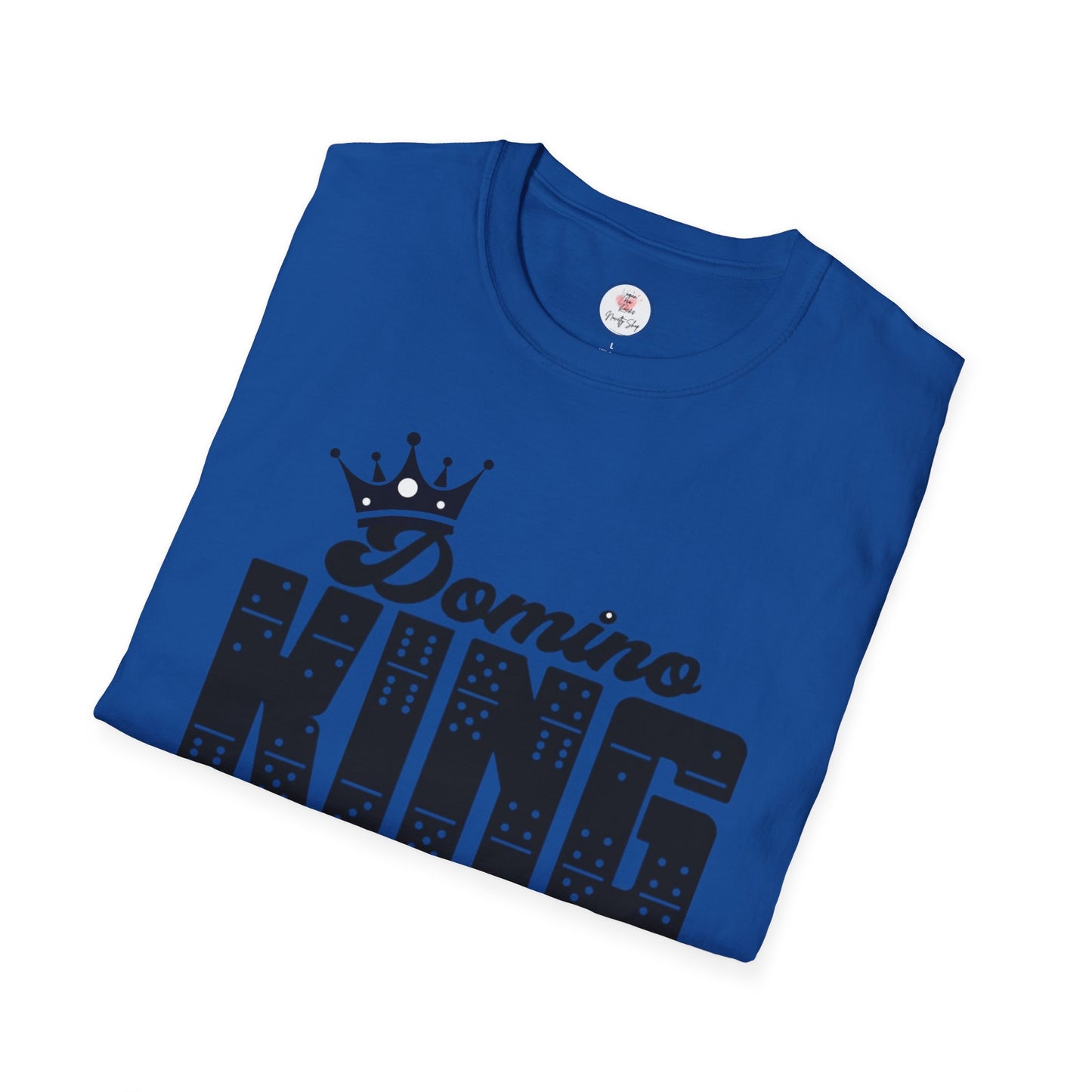 Domino King T-Shirt — Crowned Dominoes Graphic Tee for Game Night