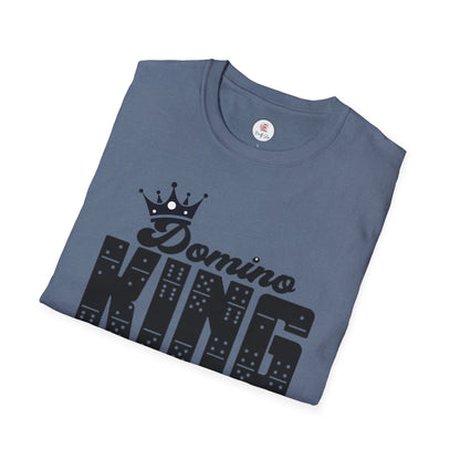 Domino King T-Shirt — Crowned Dominoes Graphic Tee for Game Night