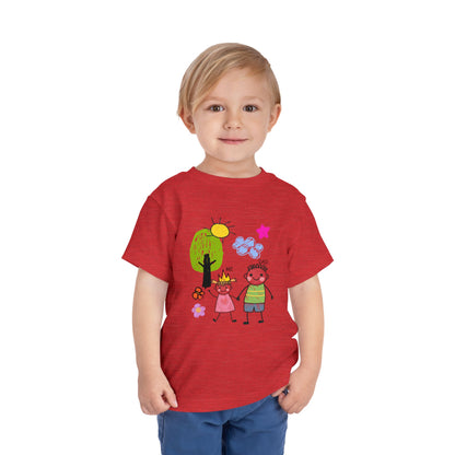 Toddler Tee — Cute Hand-Drawn 'Me & Dad' Family Shirt for Kids