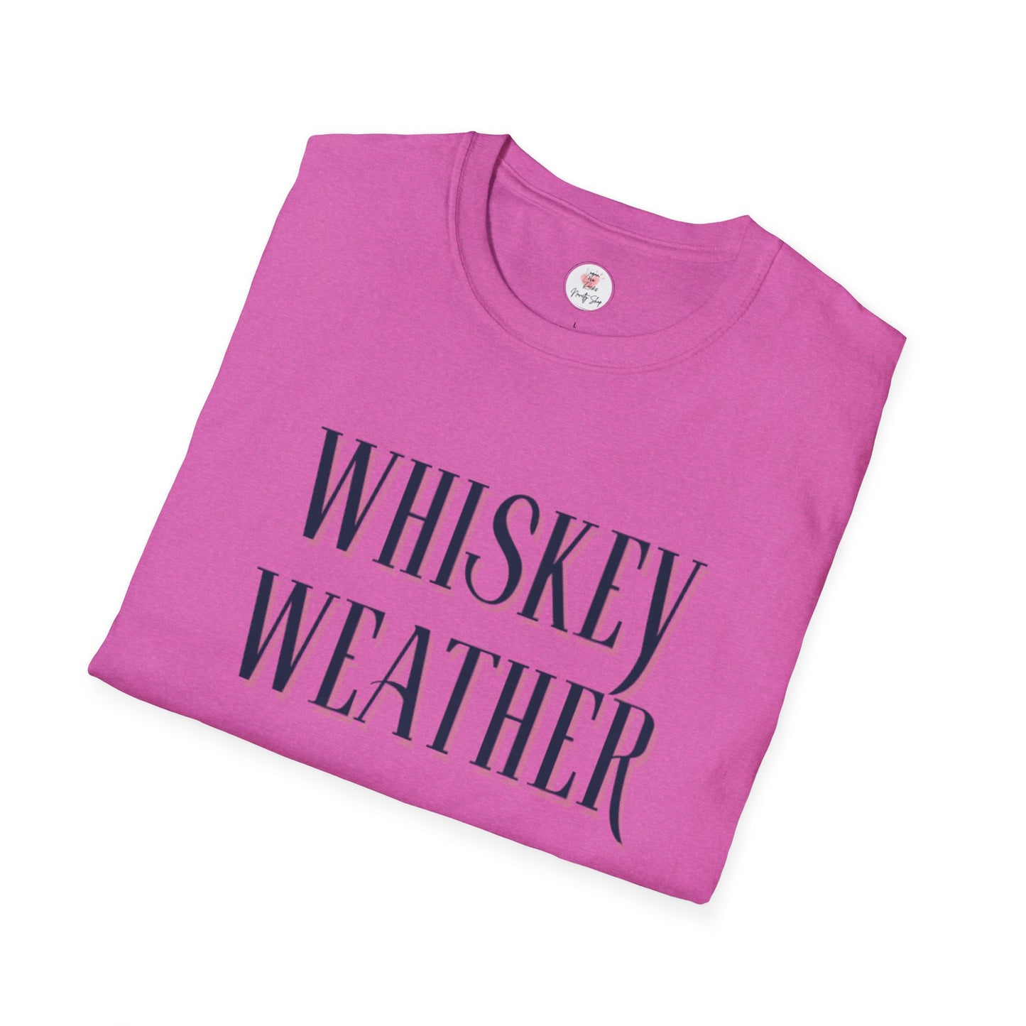 Whiskey Weather T-Shirt – Vintage Script Fall Drinking Tee