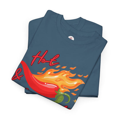 Hot & Spicy T-Shirt — Flaming Chili Pepper Graphic Tee