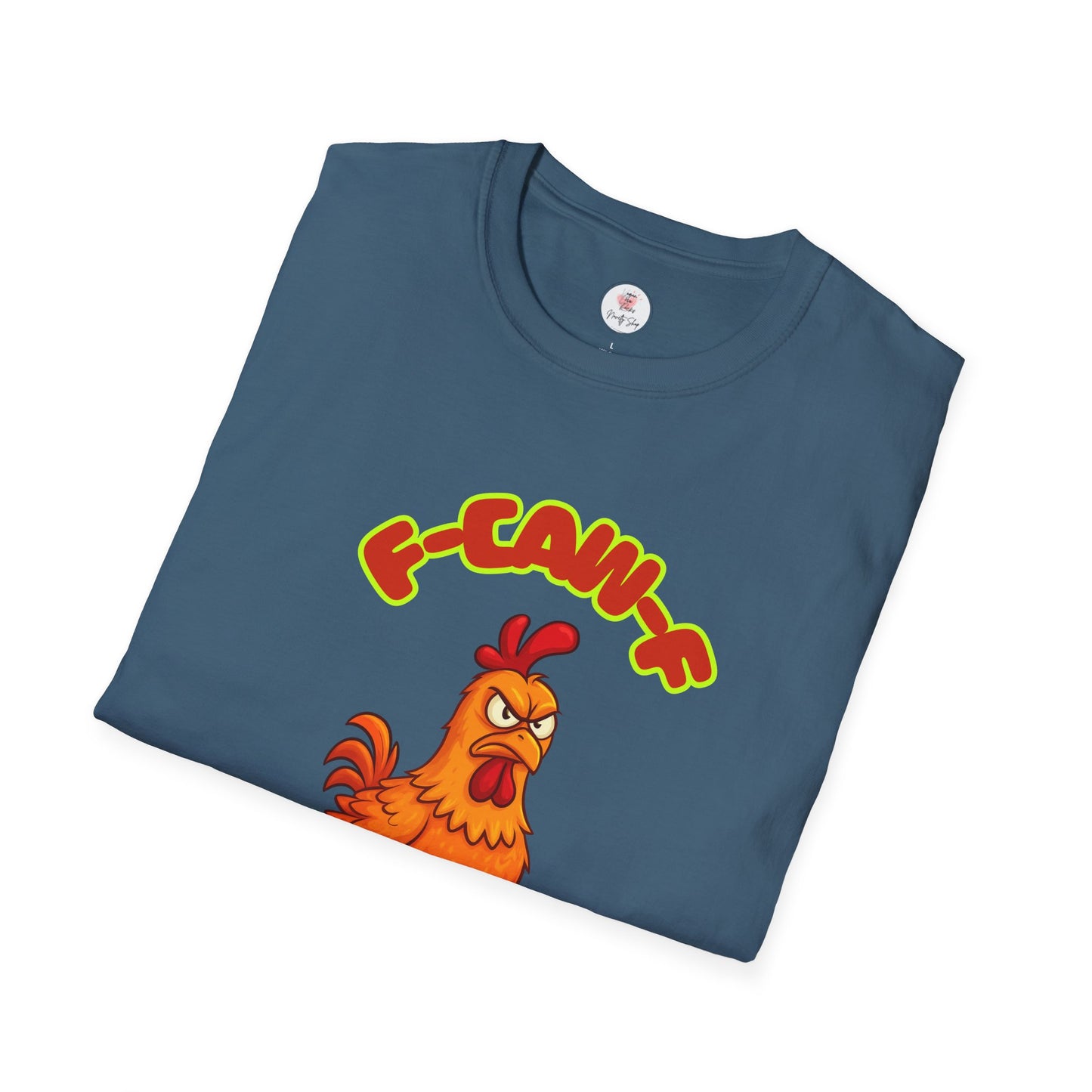 Rooster Funny Illustration T-Shirt — F-CAW-F Graphic Tee