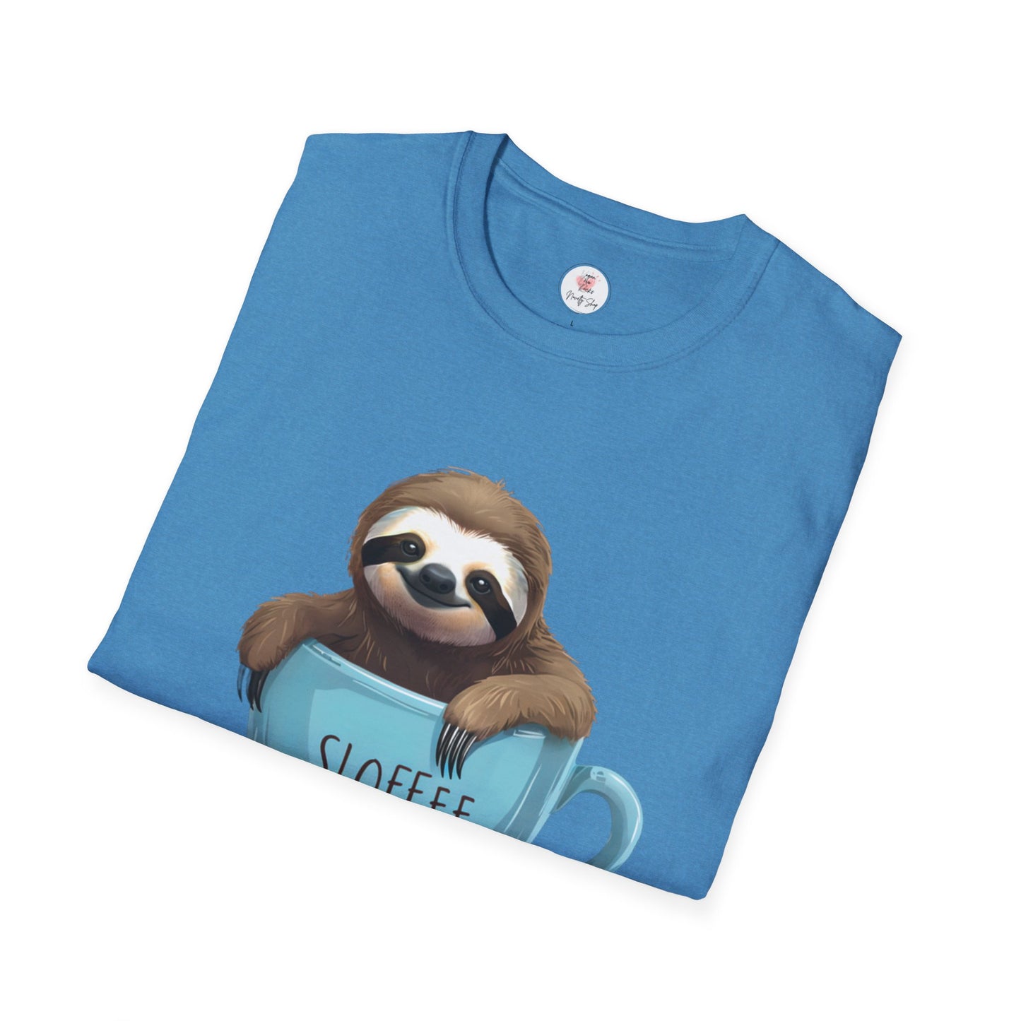 Sloffee Sloth Coffee Cup T-Shirt