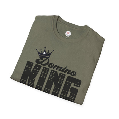 Domino King T-Shirt — Crowned Dominoes Graphic Tee for Game Night