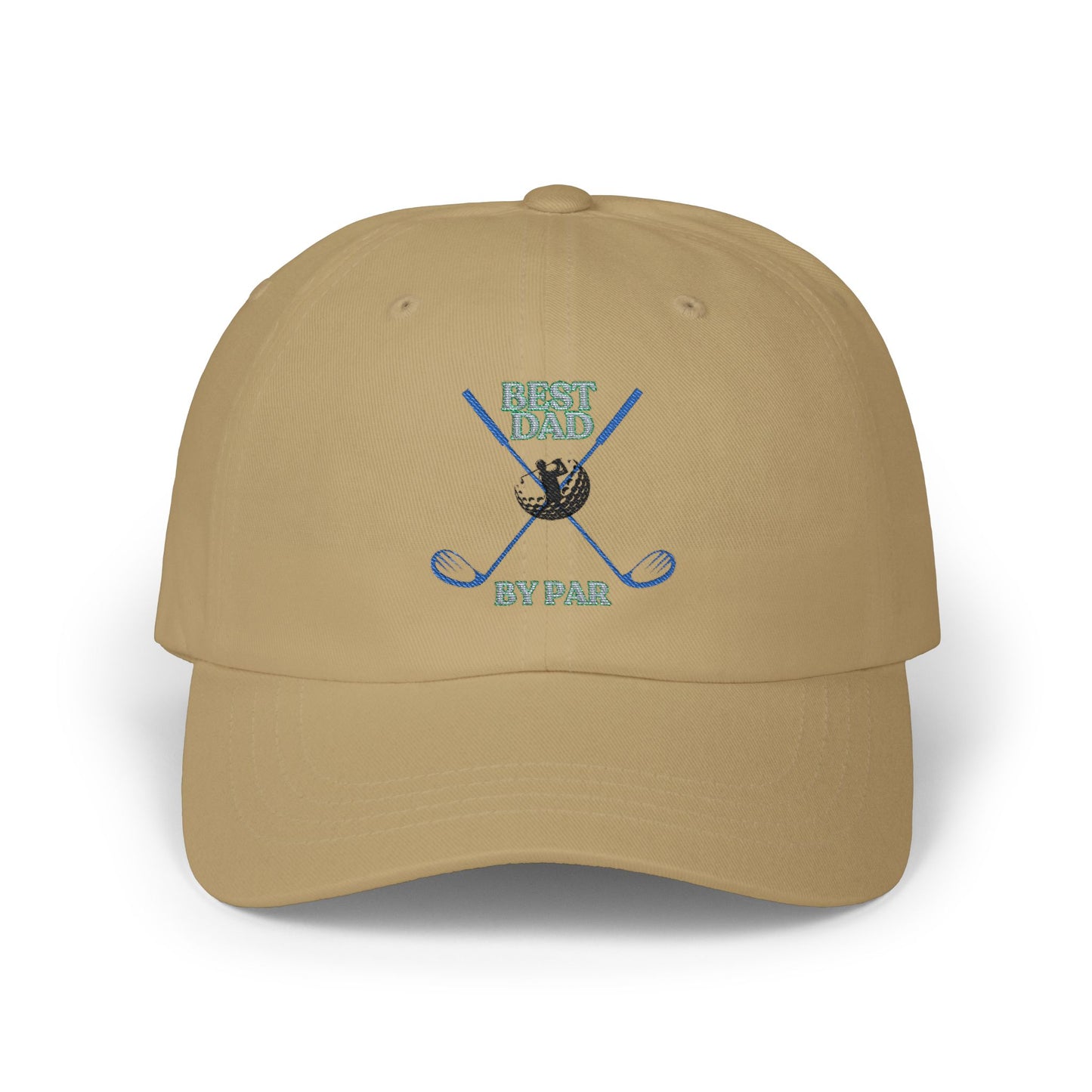 Golf Dad Cap — "Best Dad By Par" Baseball Hat
