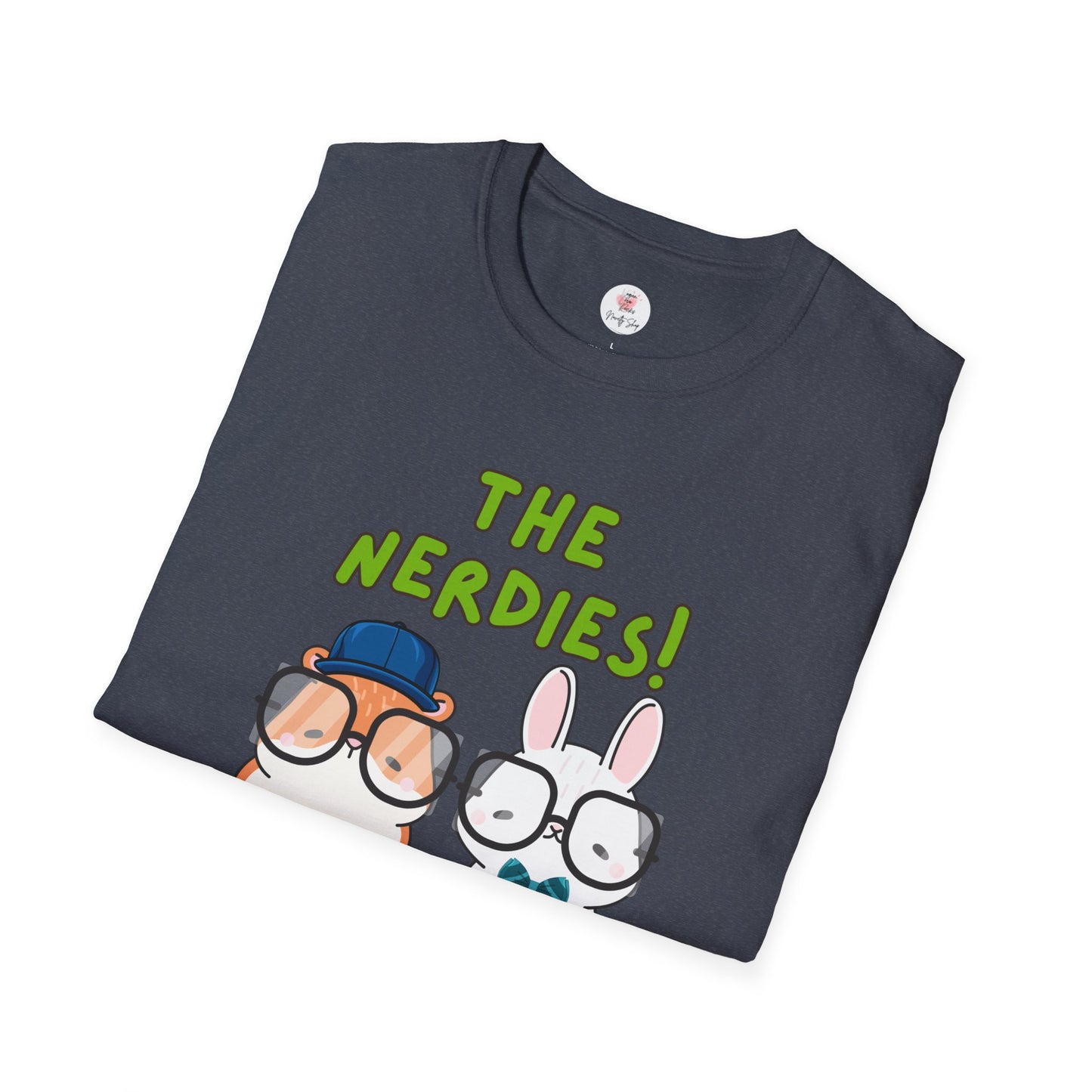 The Nerdies! Cute Animal Nerds Graphic T-Shirt