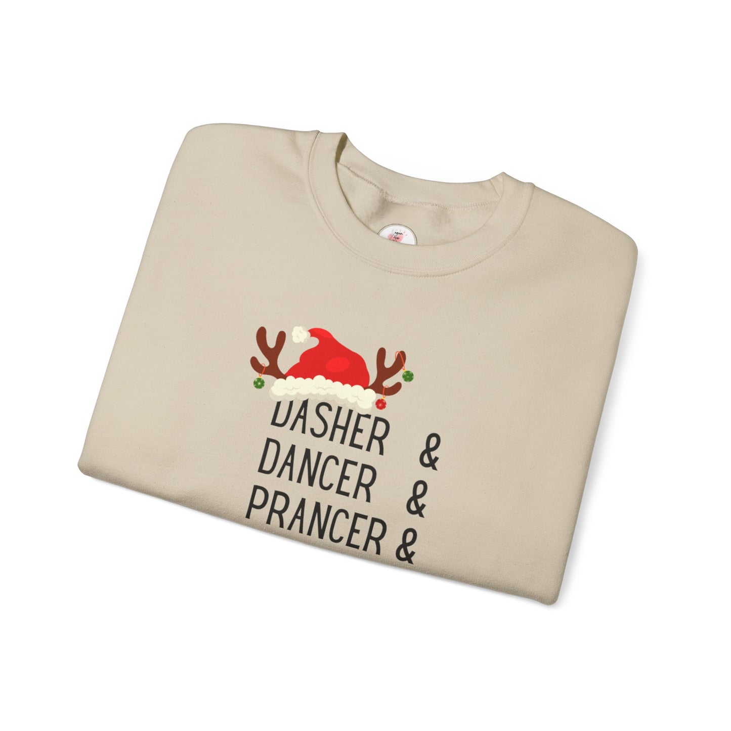 Holiday Reindeer ‘Dasher & Dancer & Prancer & Bourbon & Bourbon & Bourbon’ Christmas Sweatshirt