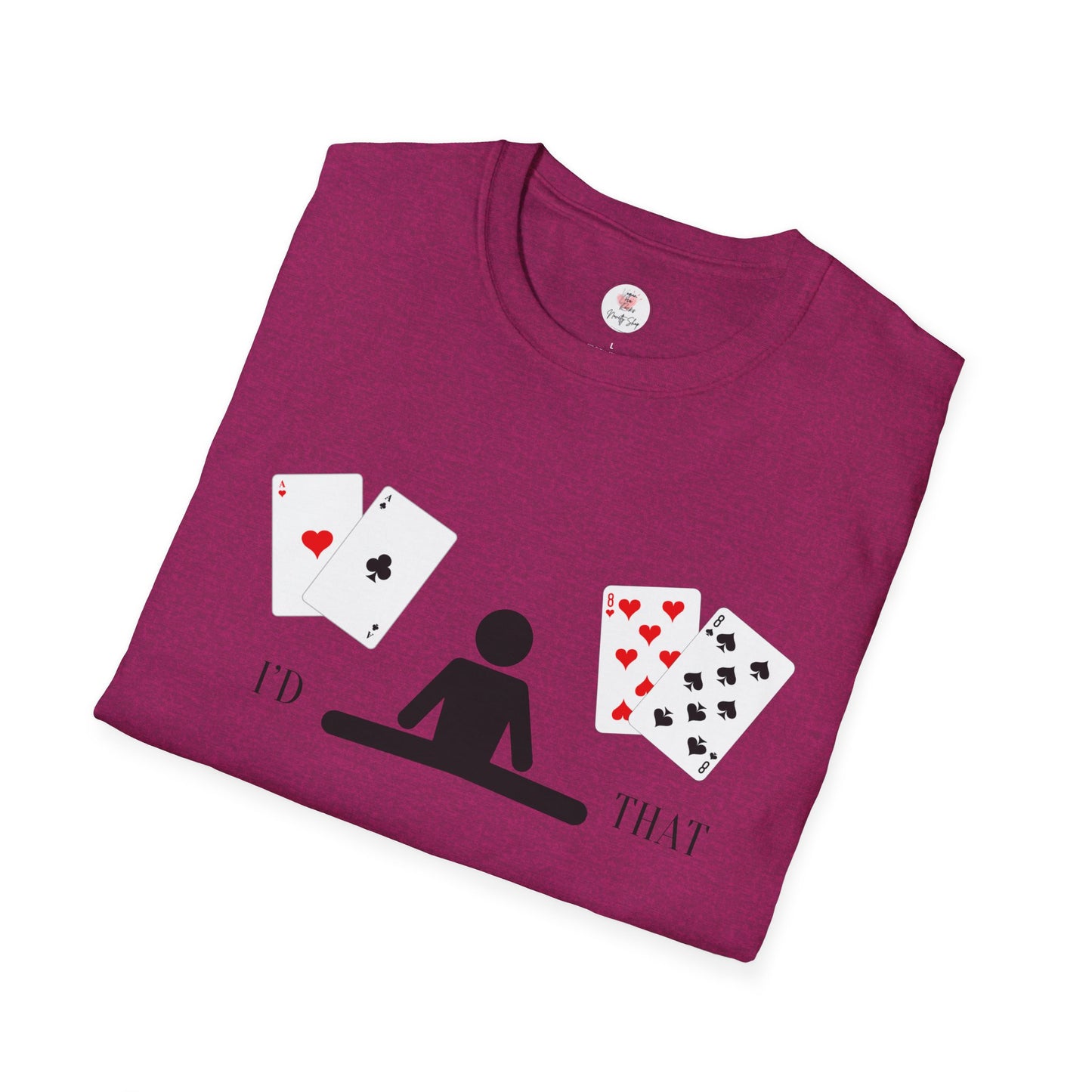 Blackjack T-Shirt — 'I'd Split That' Card Dealer Graphic Tee