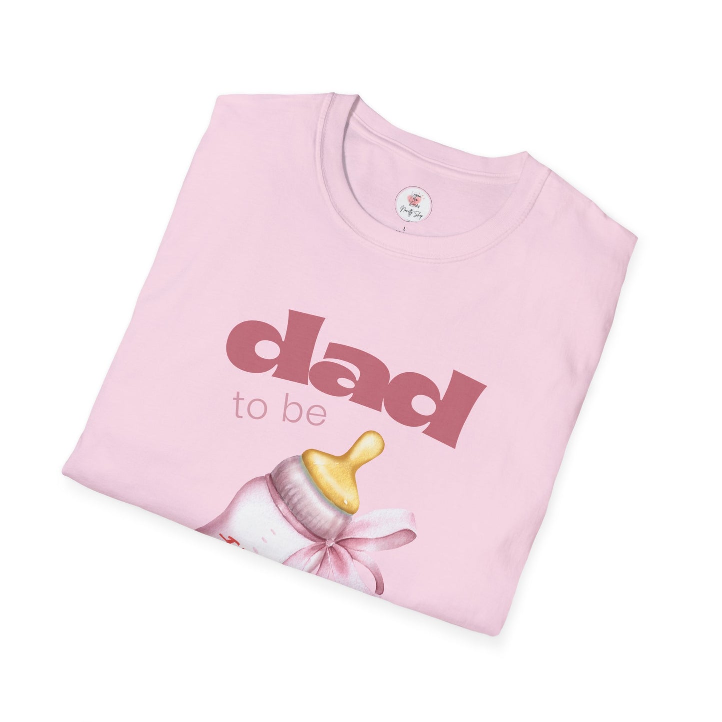 Dad-To-Be Baby Bottle Tee — New Dad Announcement Shirt