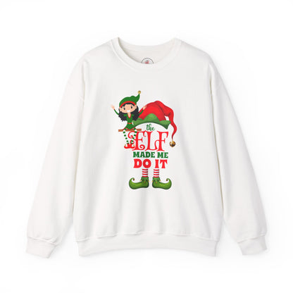Holiday Crewneck Sweatshirt - 'The Elf Made Me Do It'