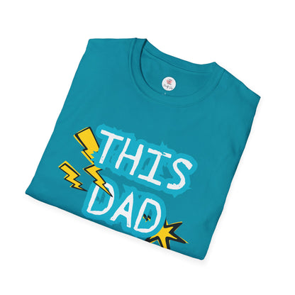 This Dad Rocks T-Shirt — Fun Retro Lightning Father’s Day Tee