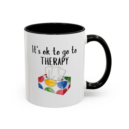 It's OK to Go to Therapy Coffee Mug — Inspirational Mental Health Gift